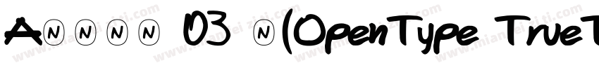 A思源黑体 03 中(OpenType TrueType)(Versi字体转换